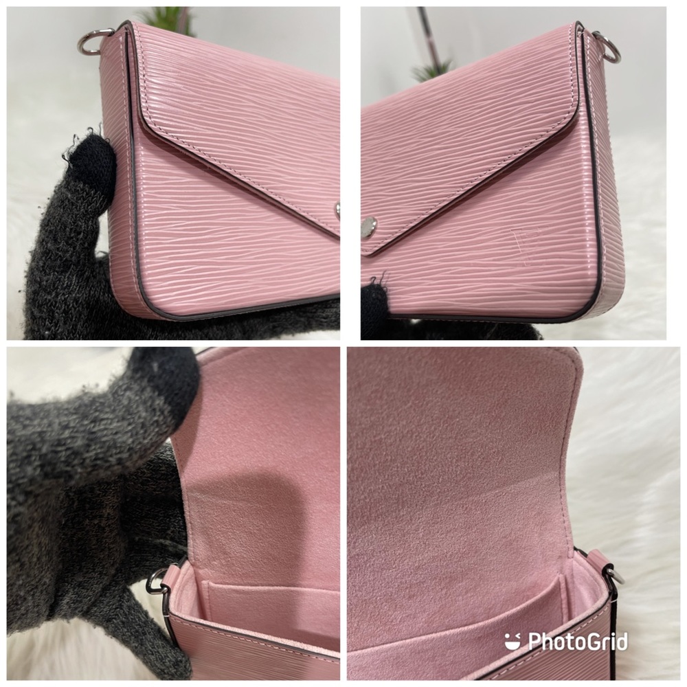 🔥SOLD 🔥Felicie Pochette Epi in Rose Ballerine - Picture 5 of 14